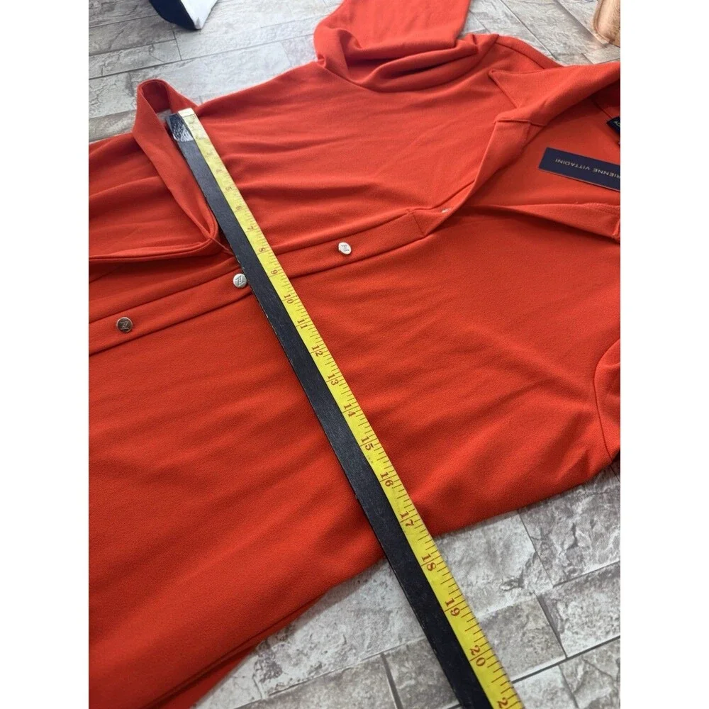 NWT Adrienne Vittadini Dress Womens M Orange Bottoms Stretch - Picture 9 of 11